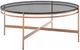 VIG Furniture Modrest Bradford Rose Gold/Smoked Gray Modern Coffee Table-0