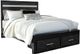 Signature Design by Ashley® Starberry 5-Piece Black King Storage Panel Bed Set-1