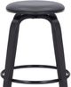 Armen Living Harbor Black/Gray Swivel Bar Stool-4
