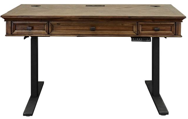 Martin Furniture Porter Natural Adjustable Height Standing Desk-1