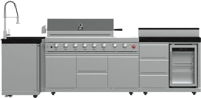 FORNO® Bulnes Series Alta Qualita Black Outdoor Kitchen Kits-0