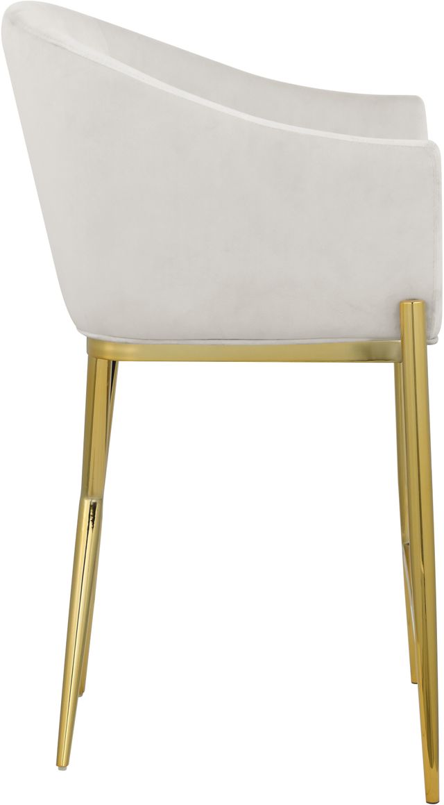 Meridian Furniture Xavier Cream/Gold Counter Stool-2