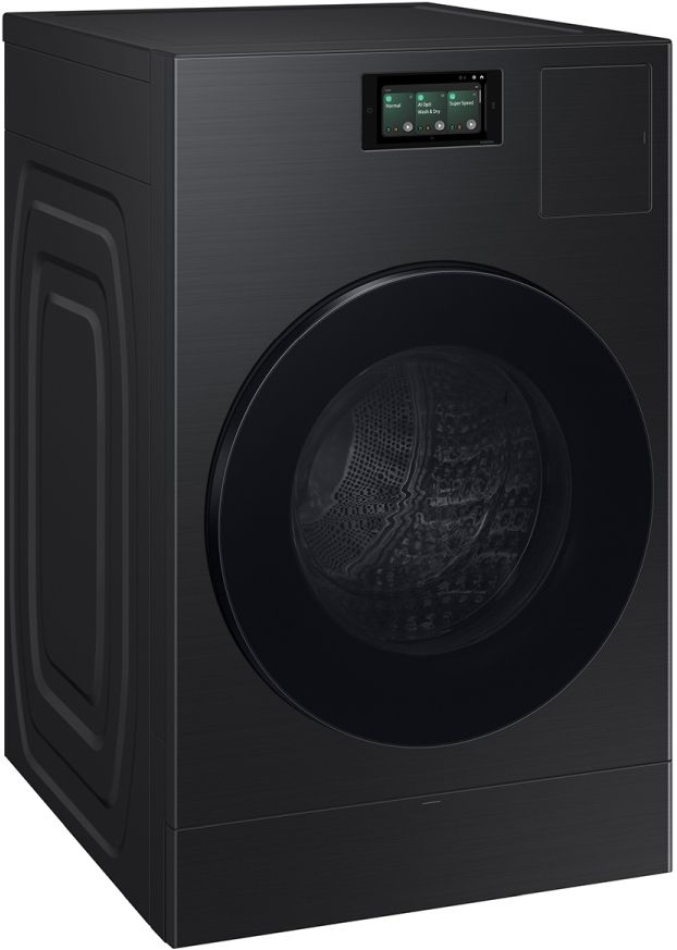 Samsung Bespoke AI 5.3 Cu. Ft. Brushed Black Washer Dryer Combo with AI Home -2