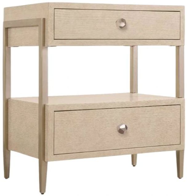 Hooker® Furniture Westwood Polished Limestone 2-Drawer Nightstand-0