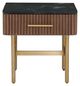 Fairfield® Dimitri Kafe End Table with Galaxy Black Marble Top-4