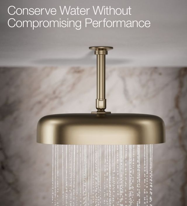 KOHLER® Statement® Vibrant Brushed Bronze 2.5 GPM 12" Single-Function Rainhead-3