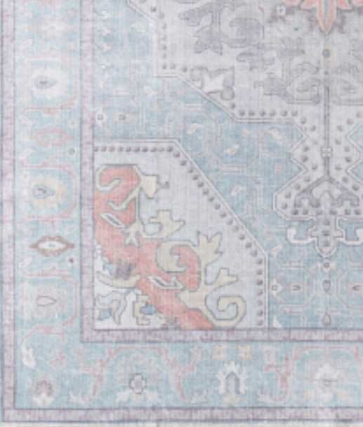 Surya Embrace Blue 4'x6' Area Rug-2
