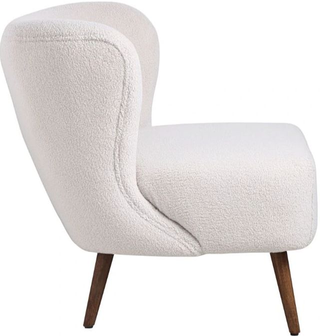 Moe's Home Collection Margot Shearling Cream Accent Chair-2
