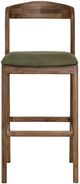 International Furniture Direct Silver Brown/Green 24" Bar Stool-1