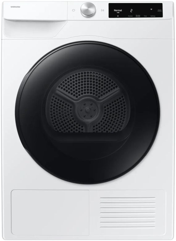 Samsung White Front Load Washer & Heat Pump Electric Dryer Laundry Pair-2