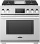 SKS 36" Stainless Steel Pro Style Dual Fuel Range-0