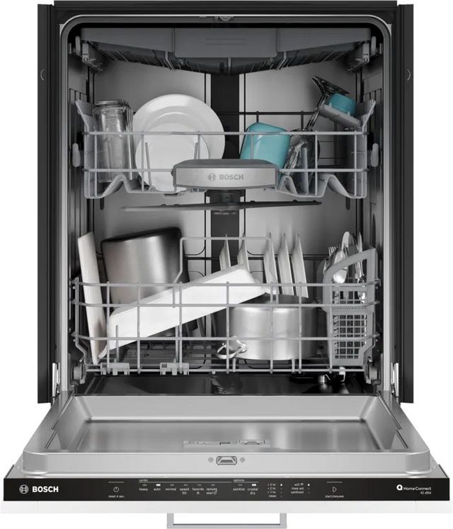 Bosch 800 Series 24" Custom Panel Top Control Built In Dishwasher-4