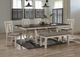 Crown Mark Maribelle Grey Brown Chalk Table Set-1