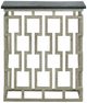 CTH Sherrill Occasional® Chicklet Black Console Table with Platinum Base-1