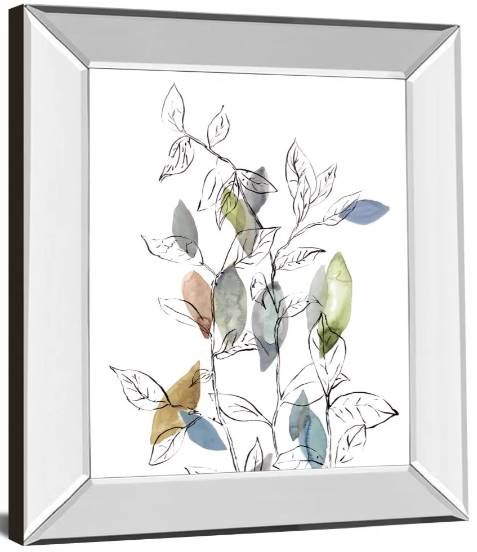 Classy Art Spring Leaves I by Meyers, R. Mirrored Frame Wall Art-1