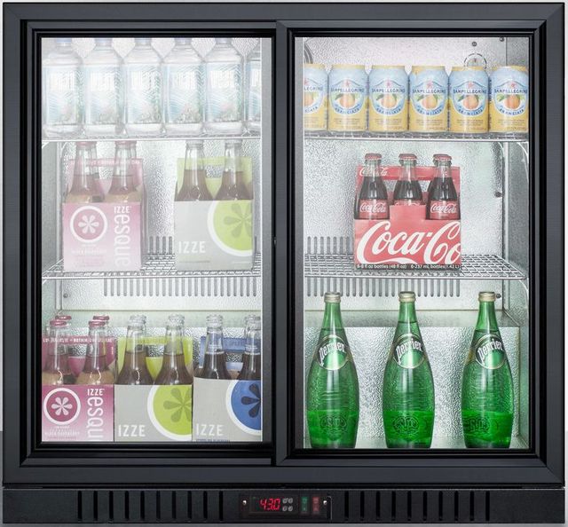 Summit® Commercial Series 7.4 Cu. Ft. Black Beverage Center-2