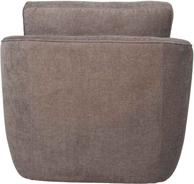 LH Home Baltimo Pecan Brown Swivel Glider Club Chair-3