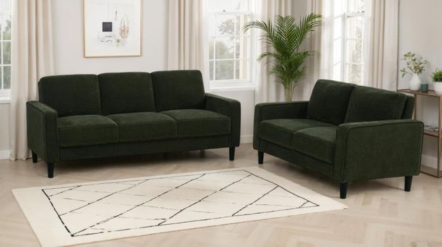 Coaster® Ruth 2-Piece Matcha Upholstered Sofa Set-1