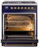 Ilve® Nostalgie II Series 30" Midnight Blue Pro Style Dual Fuel Range-3