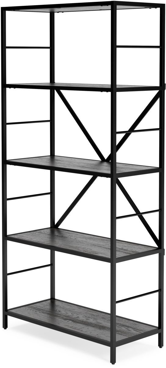 Signature Design by Ashley® Freedan 63" Grayish Brown Bookcase-2