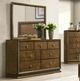 Furniture of America® Kirkham 4-Piece Walnut Queen Bedroom Set-3