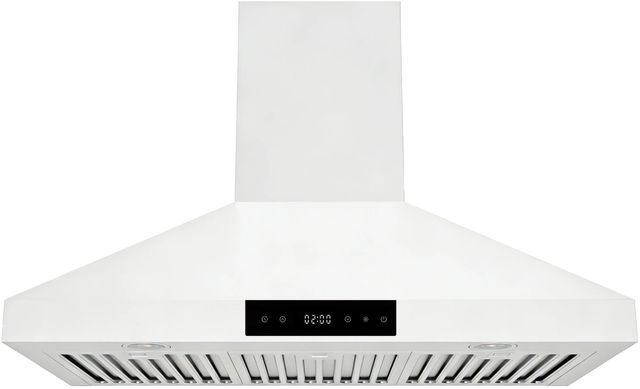 Hauslane Chef Series 36" Matte White Convertible Wall Mounted Range Hood-0