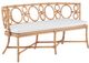 Currey & Company Tegal White Muslin Bench-0