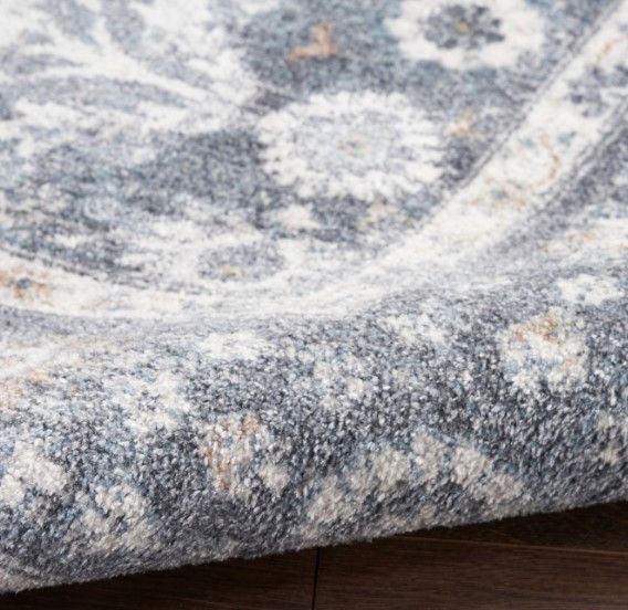 Nourison Home™ Astra Machine Washable Dark Blue 5'x7' Area Rug-3