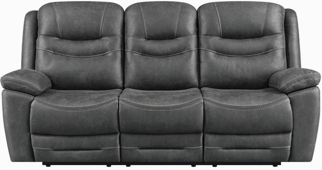 Coaster® Hemer Upholstered Power^2 Dark Grey Sofa-0