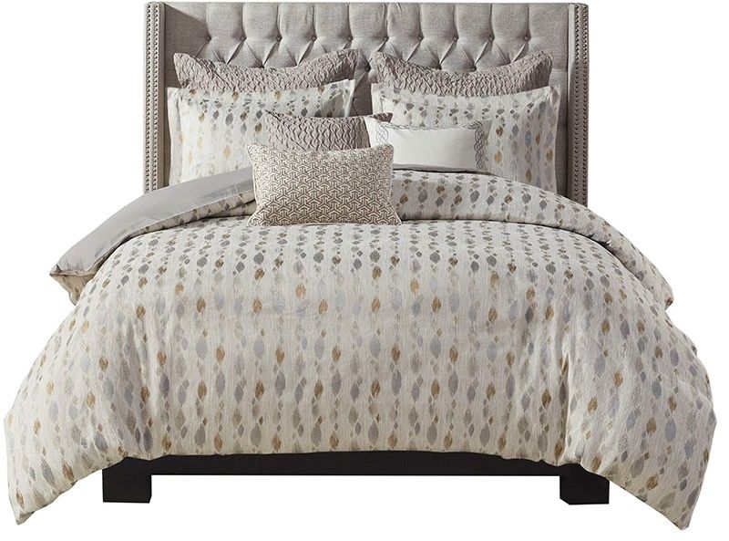 Olliix by Madison Park Signature Sanctuary Taupe/Gold Queen