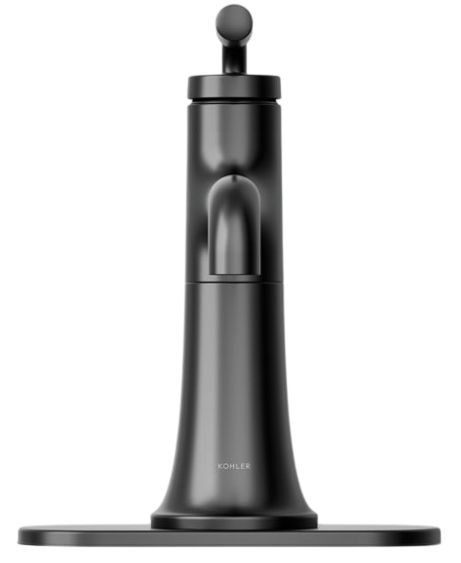 KOHLER® Tone™ Matte Black 1.2 GPM Single-Handle Bathroom Sink Faucet-4