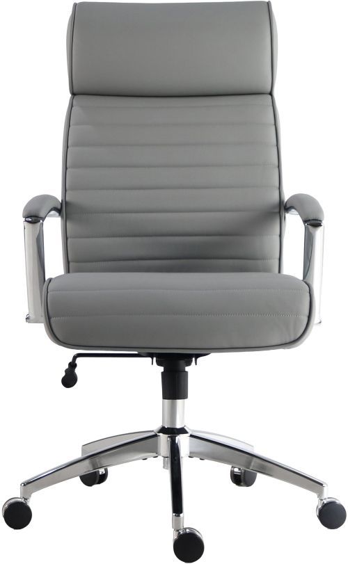 Parker House® Dc Softy Gray Leather Tall Desk Chair-1