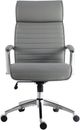 Parker House® Dc Softy Gray Leather Tall Desk Chair-1