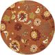 Surya Rain Orange Multi-Colored 8' Round Rug-0