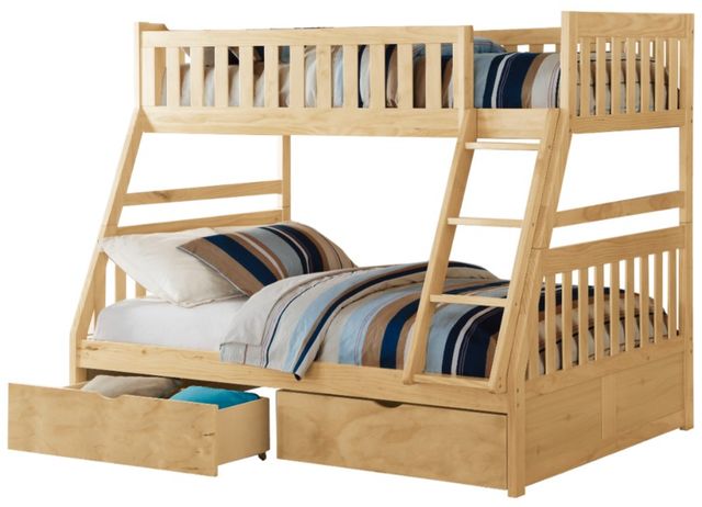 Homelegance® Bartly Natural Pine Youth Twin/Full Storage Bunk Bed-0