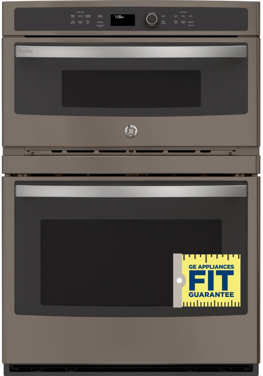 GE Profile 30 Fingerprint Resistant Slate Electric Built In Combination Microwave Oven Wayne s Appliance Evansville IN
