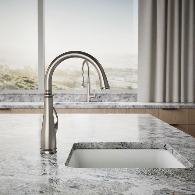 KOHLER® Bellera® Vibrant Stainless Single-Handle Bar Sink Faucet-4