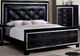 Furniture of America® Bellanova Black Five Piece Queen Panel Bed Set-1