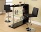 Coaster® Prescott Glossy Black Rectangular 2-Shelf Bar Unit-1