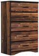 Perdue Woodworks 24,000 Essential Brown 32" 5-Drawer Chest-0