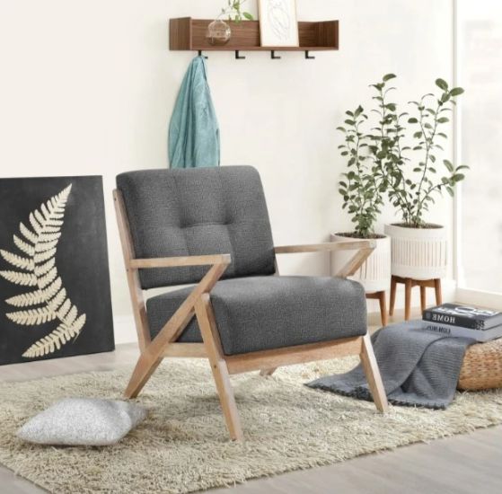 Homelegance® Ollen Dark Gray Accent Chair-1