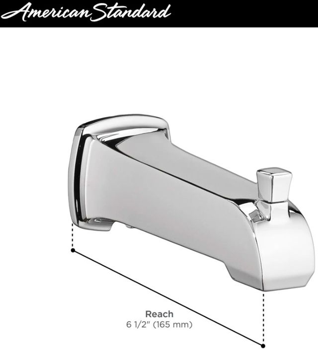 American Standard Townsend® Matte Black Slip-On Diverter Tub Spout-3