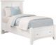 Vaughan-Bassett Bonanza White Twin Mansion Storage Bed-0