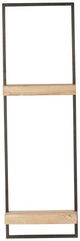 A & B Home 2-Piece Black/Brown 12" Wall Shelf Set-2