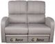 GoBerce® Light Gray Reclining Loveseat-1