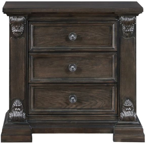 Homelegance® Cornwall Espresso Nightstand-2