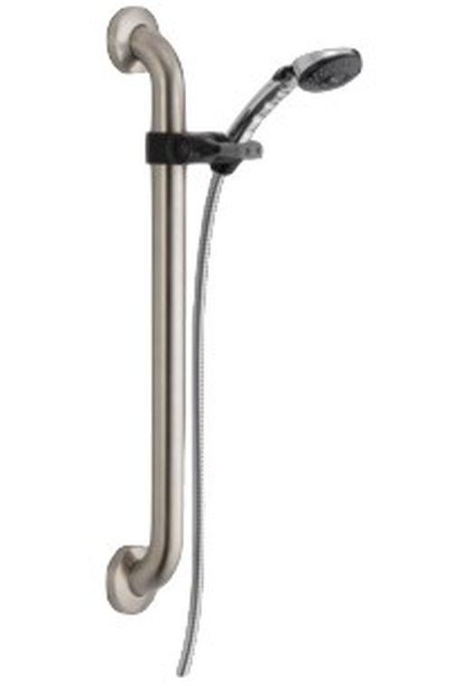 Peerless Universal Showering Components Chrome Slide Bar and Handshower-0