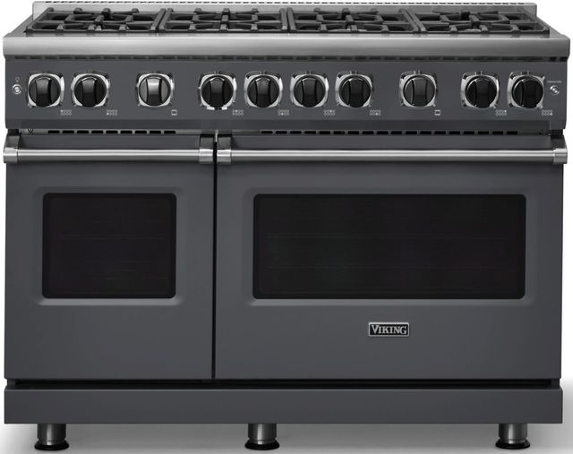 Viking® 7 Series 48" Cast Black Pro Style Natural Gas Range-0