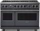 Viking® 7 Series 48" Cast Black Pro Style Natural Gas Range-0