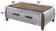 ACME Furniture Brancaster Antique Oak Top Coffee Table with Aluminum Base-2